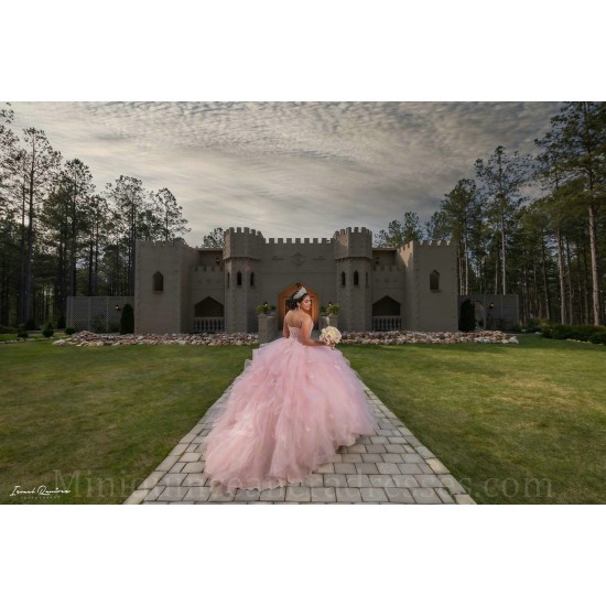 Ruffled 15 Anos Pink Quince Dress Sweetheart Neck Women 2024 Ball Gown Sleeveless Girl Birthday Gowns