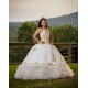 Ruffled 15 Anos White Quince Dress  Sleeveless Women 2024 Ball Gown Sweetheart Neck Girl Birthday Gowns