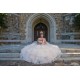 Ruffled 15 Anos White Quince Dress Sleeveless Women 2024 Ball Gown Lace Appliques Girl Birthday Gowns