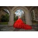 Ruffled Quince Dress Red Vestidos De 15 Anos Sweetheart Neck Women 2024 Ball Gown Sleeveless Girl Birthday Gowns