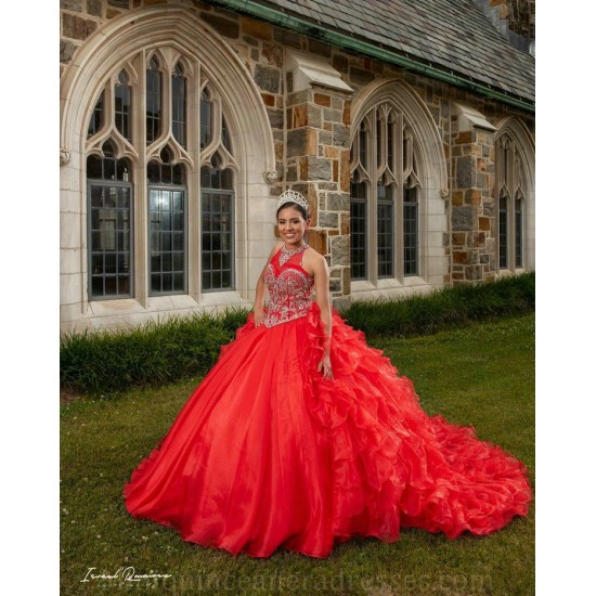 Ruffled Quince Dress Red Vestidos De 15 Anos Sweetheart Neck Women 2024 Ball Gown Sleeveless Girl Birthday Gowns