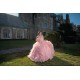 Ruffled Sleeveless Vestidos De 15 Anos Pink Dress Girl Quince Lace Appliques Women 2024 Ball Gown V Neck Girl Birthday Gowns