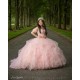 Ruffled Vestidos De 15 Anos Pink Dress Girl Quince Sweetheart Neck Women 2024 Ball Gown Sleeveless Girl Birthday Gowns