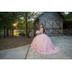 Sleeveless 15 Anos Pink Quince Dress Women 2024 Ball Gown Sequin Girl Birthday Gowns With 3D Flowers