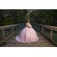 Sleeveless 15 Anos Pink Quince Dress Women 2024 Ball Gown Sequin Girl Birthday Gowns With 3D Flowers