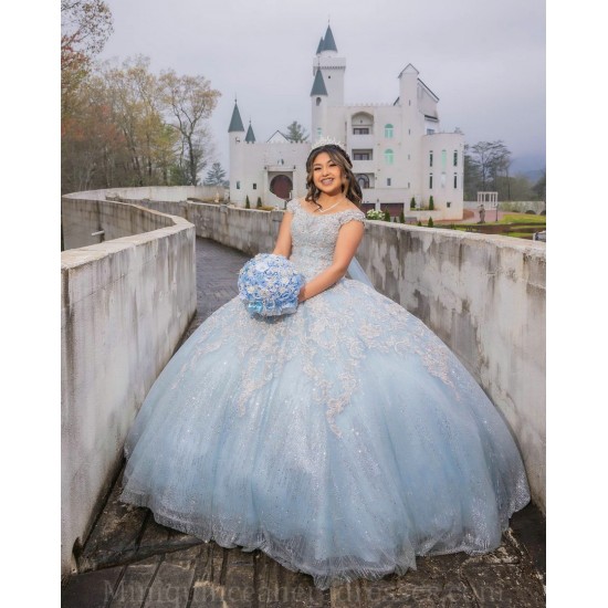 Sleeveless 15 Anos Sky Blue Quince Dress Girl Birthday Gowns Lace Appliques Sweet 15 Gowns