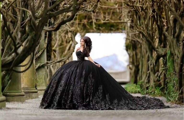 Black Quinceanera Dress